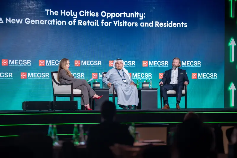 On stage during The Holy Cities Opportunity at Retail Congress MENA 2026