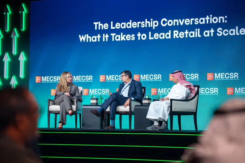 On stage during The Leadership Conversation at Retail Congress MENA 2026