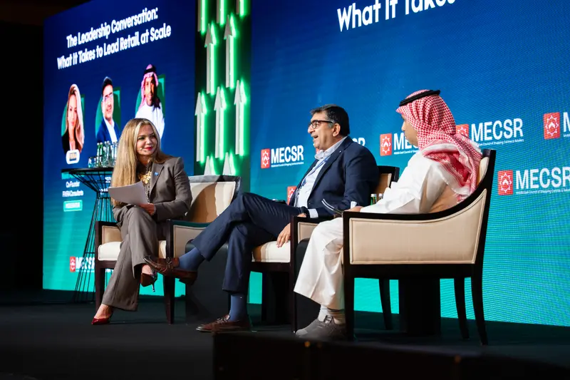 On stage during The Leadership Conversation at Retail Congress MENA 2026