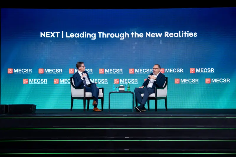 On stage during NEXT | Leading Through the New Realities at Retail Congress MENA 2026