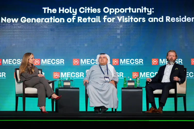 On stage during The Holy Cities Opportunity at Retail Congress MENA 2026