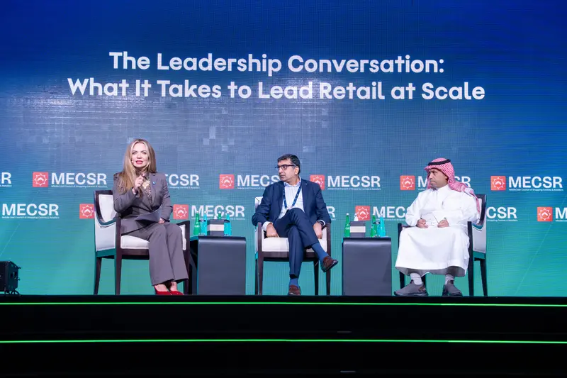 On stage during The Leadership Conversation at Retail Congress MENA 2026