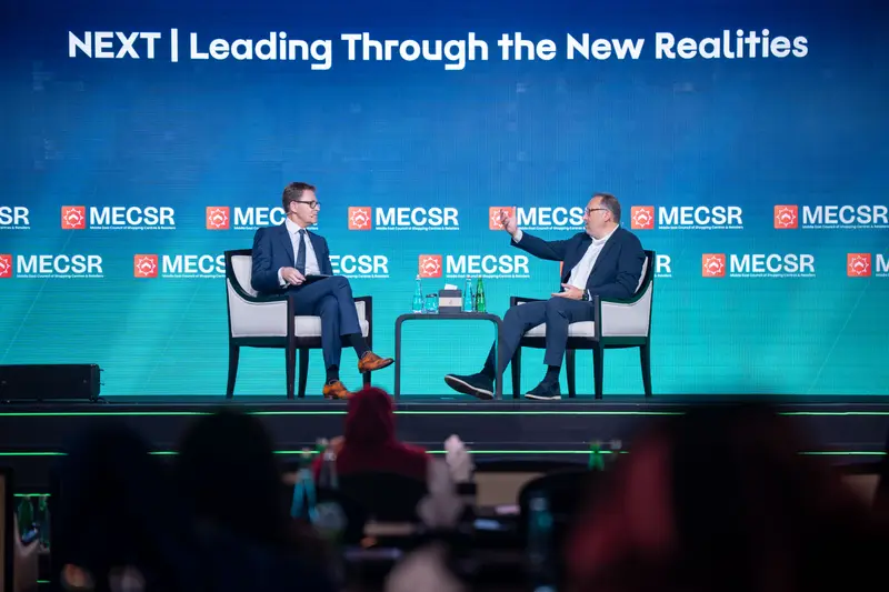 On stage during NEXT | Leading Through the New Realities at Retail Congress MENA 2026